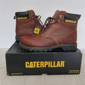 Caterpillar Men 11.5 Wide Second Shift Steel Toe Work Boot